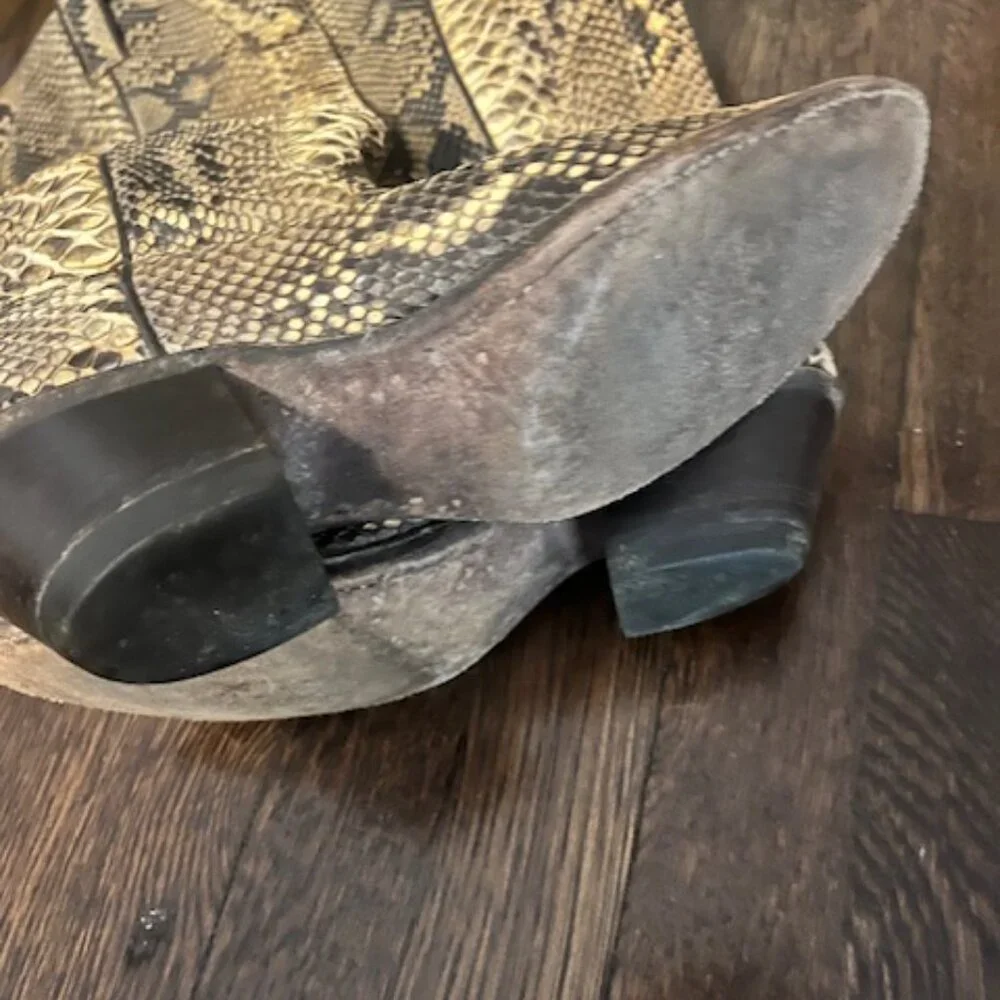 Dan Post Ladies Full Snakeskin boots  Vintage - Picture 5 of 8